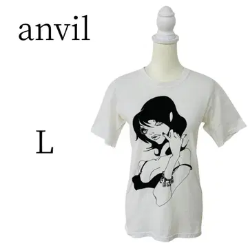 anvil 앙빌 화이트 반팔 티셔츠 L
