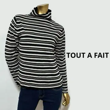 [ 3989 ] TOUT A FAIT 라메사 하이넥 보더 니트
