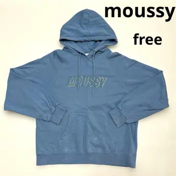 moussy 마우지 후드티 후디 맨투맨 로고 프리 사이즈