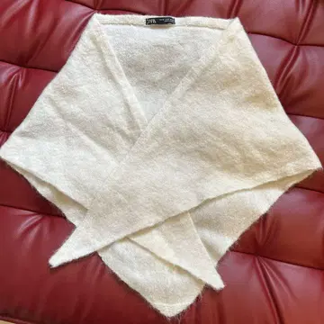 ZARA 아이보리 눈송이 스톨 M