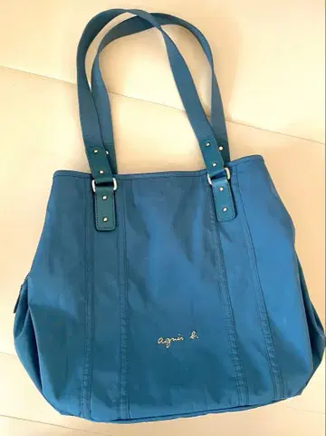 agnis b. 파랑 토트백