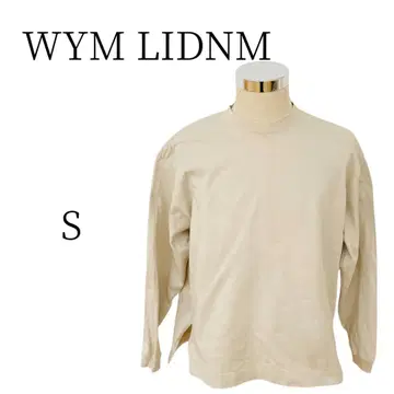 새상품급 WYM LIDNM 위임 바이 리돔 베이지 7부/긴팔 티셔츠 S
