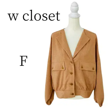 새상품급 w closet 오렌지 브라운 테일러드 자켓 F