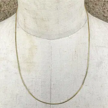 SILVER925 ROPE CHAIN GOLD NECKLACE / 실버