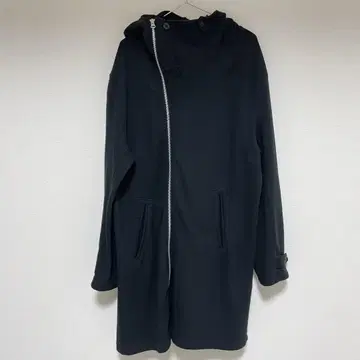CABANE de ZUCCA 비대칭 지퍼 롱 후드티