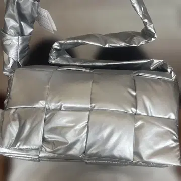frufru 실버 퀼팅 토트백