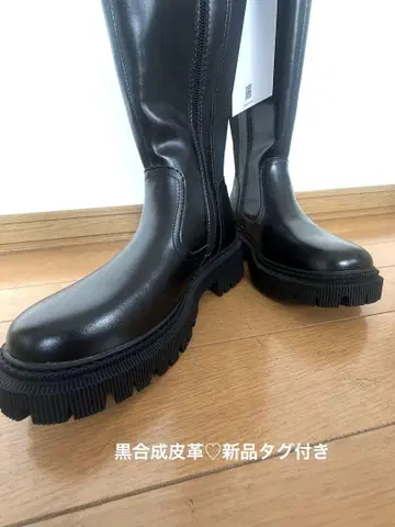 블랙 롱 부츠 S 사이즈