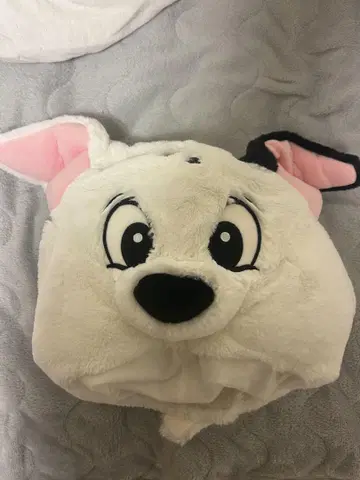 강아지 캐릭터 후드 모자