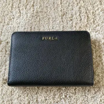 FURLA 블랙 접이식 지갑