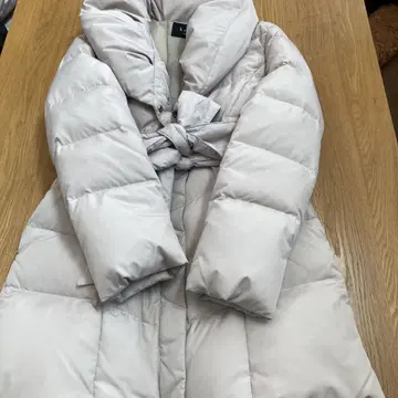 ketty 벨트 포함 다운 자켓 라이트 핑크