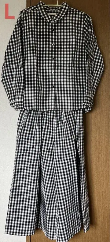 펠리시모 써니클라우드 깅엄 체크 투피스 셋업 L