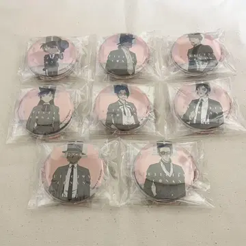 명탐정 코난 세가 럭키 쿠지 캔뱃지 8종 세트 컴플리트