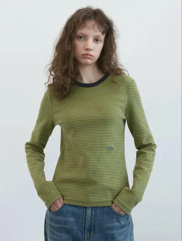 ENZO BLUES 라이닝 스트라이프 Lst(Green)