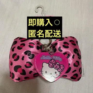 시마무라 갸루 키티 빅 리본 키링 핑크