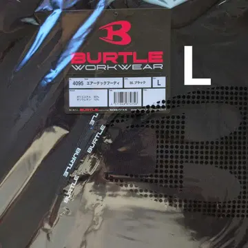 [미사용 새상품] BURTLE 4095 에어테크 후드티 L 블랙