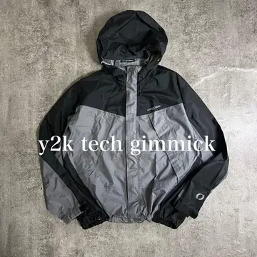 00s archive y2k 테크 짧은 기장 나일론 자켓 cityboy