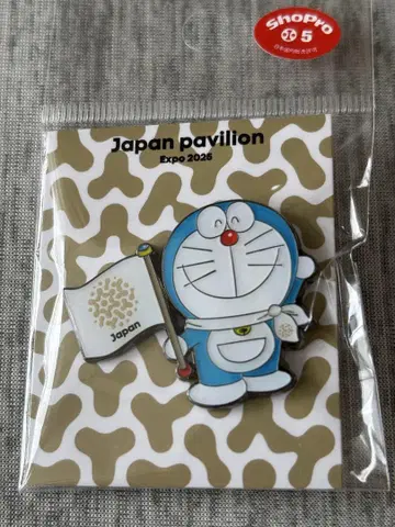 오사카 간사이 만박 도라에몽 핀 배지