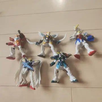 건담W 가챠 피규어 5체 세트