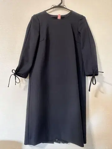 새상품급 ANAYI 블랙 원피스 레이스 안감 부착