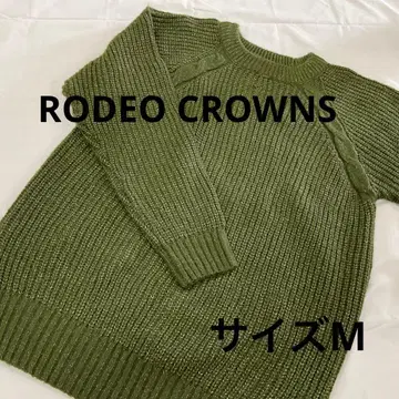 RODEO CROWNS 아크릴 스웨터 니트 그린 M #2081