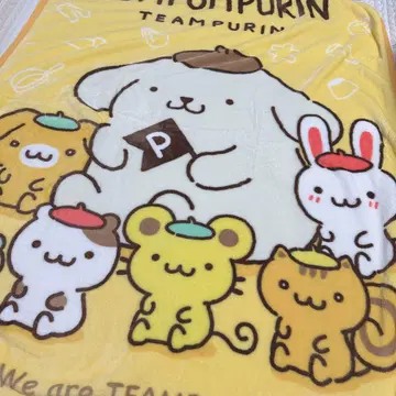 산리오 초귀여움 팀 푸딩 마카롱 머핀 담요 겨울 낮잠
