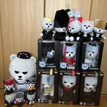 BIGBANG KRUNK 봉제 인형 세트 19개