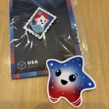 OSAKA EXPO 2025 핀 배지와 스티커 세트
