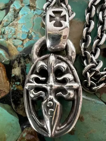 90s 초기 A&G Dagger necklace silver925