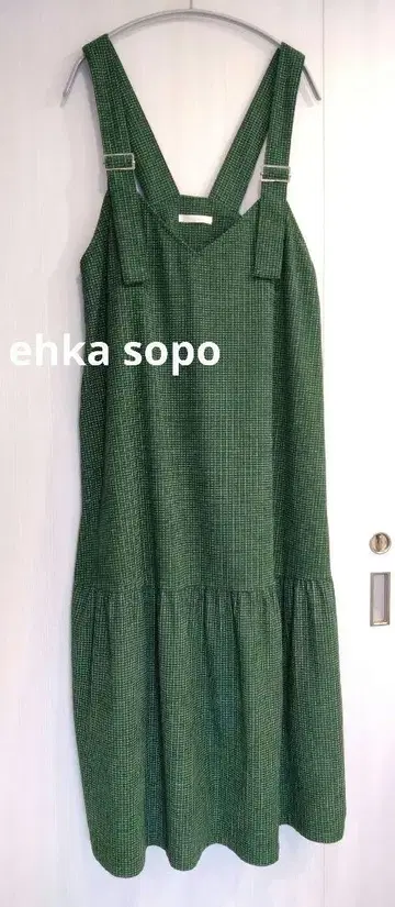 에카 소포 체크 코듀로이 점퍼 스커트 살로펫 스커트 F 가을/겨울