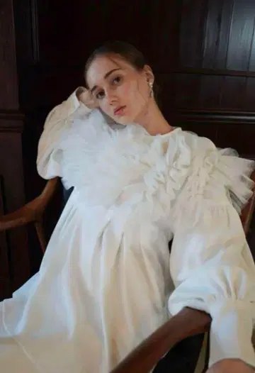acka tulle off shoulder blouse