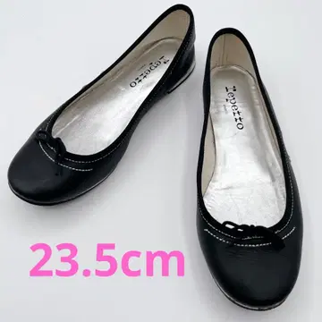 레페토 발레 슈즈 가죽 블랙 소가죽 리본