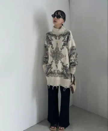 [ AMERI ] VINTAGE LAG OVER KNIT TOP