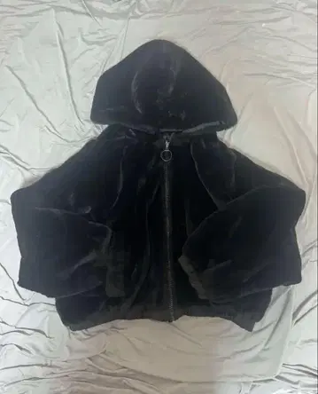 후드 부착 블랙 블루종 2way