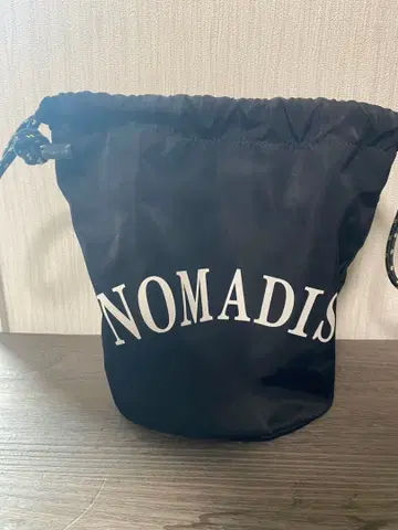 NOMADIS 블랙 드로우 스트링 백