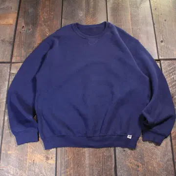 구제 의류 러셀 맨투맨 V 가제트 앞V 네이비 L 와이드 소매