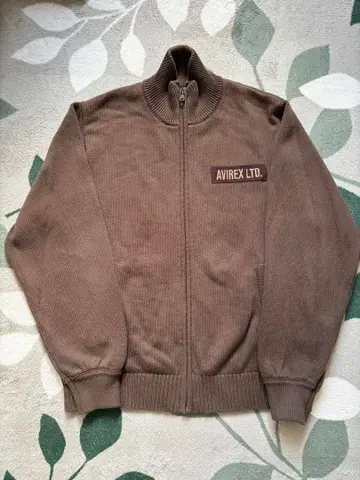 AVIREX LTD. 브라운 집업 맨투맨