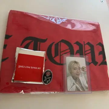 YUTA 머플러 타월 핀 배지 트레이딩 카드 세트