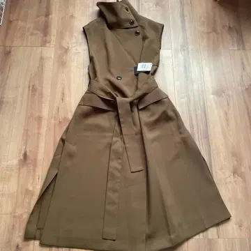 새상품 aga 빗살무늬 2way 컬러 조끼 정가 32,000엔 롱 코트