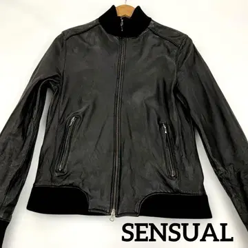 [ SENSUAL ] 양가죽 자켓 SIZE 2 블랙 남성용 #2778
