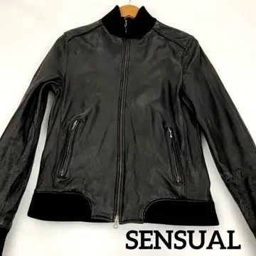 [ SENSUAL ] 양가죽 자켓 SIZE 2 블랙 남성용 #2778