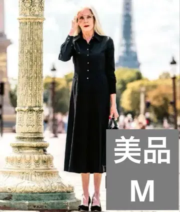 [ 완판템 ] JENNE 제네 조젯 미라인 셔츠 원피스 M