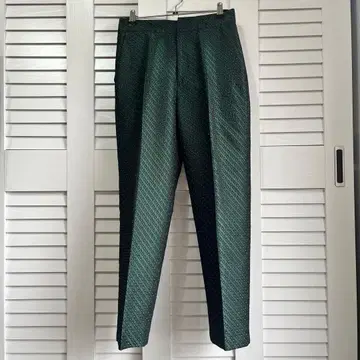 르쉘블루 자수 슬랙스