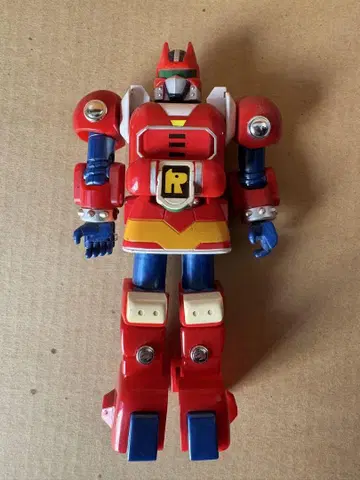 초합금 로보택 로봇 피규어 빨간색/파랑 약 30cm