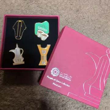 오사카 만국 박람회 한정 카타르 핀 배지 세트