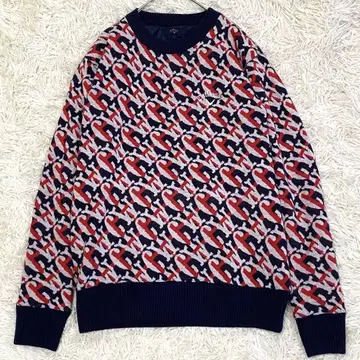 [ 컨디션 최상 ] 캘러웨이 긴팔 방한 스웨터 니트 올 패턴 L