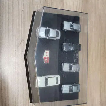 스카이라인 미니카 세트 6대 투명 케이스 포함