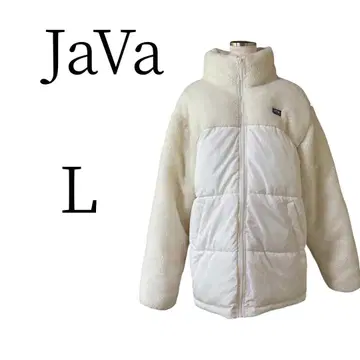 컨디션 최상 JaVa 자바 화이트 다운 자켓 L