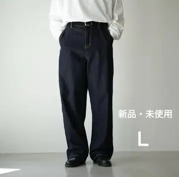 [미사용 새상품] BONBON 릴랙스핏 스트레이트 청바지 navy L