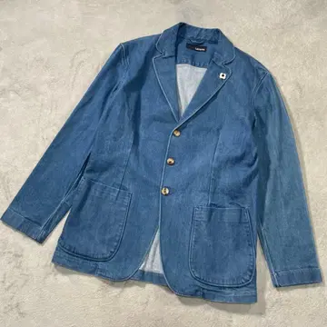 라르디니 데님 테일러드 자켓 싱글 자켓 블루 L