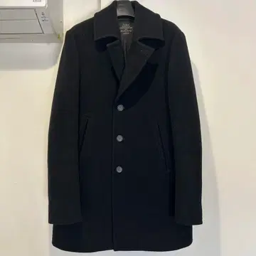 [새상품급] UNITED ARROWS 블랙 울 피코트(L)